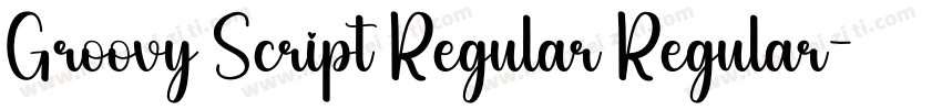 Groovy Script Regular Regular字体转换